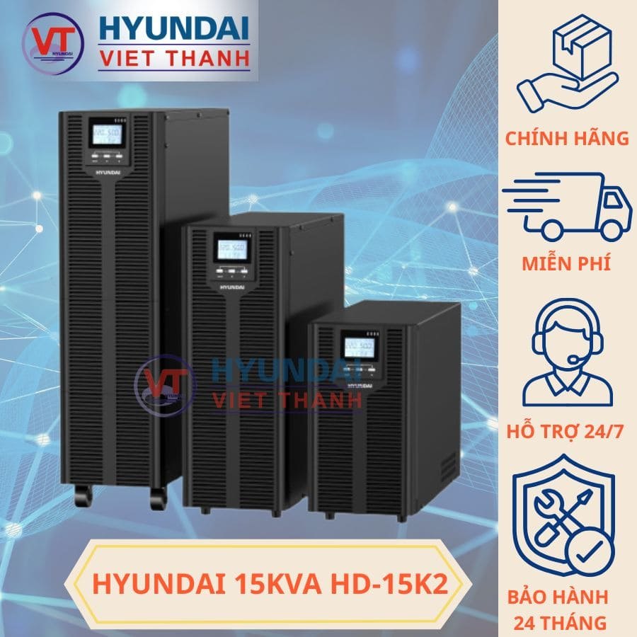 Bộ lưu điện Hyundai 15KVA HD15K2